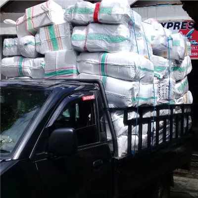 Much packages in truck
